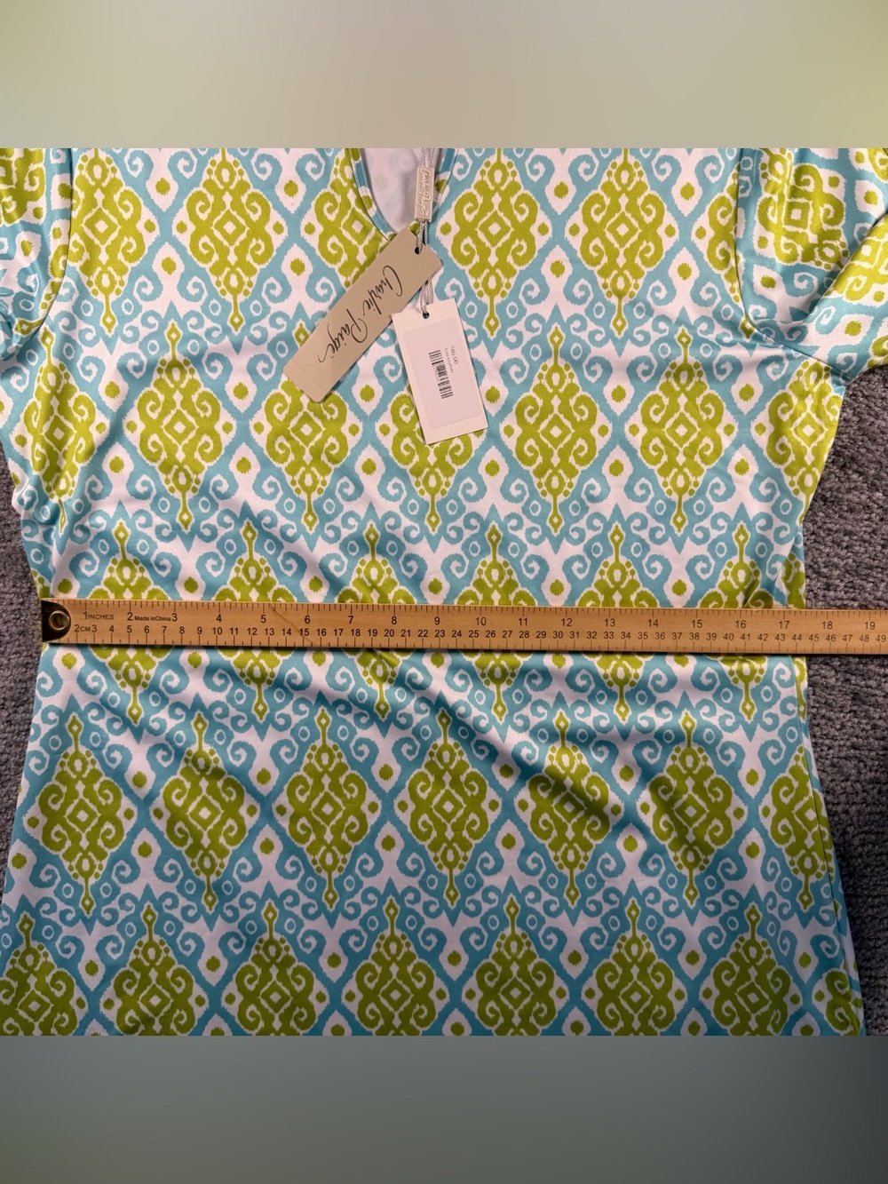 Charlie Paige Tunic NWT Ladies Size Med 3/4 Slit Sleeve Dress Summer Beach Boho - Picture 10 of 12
